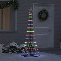 Led Ziemassvētku Koks Daudzkrāsains 138.5 X 138.5 X 399 Cm Vidaxl