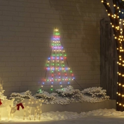 Led Ziemassvētku Koks Su 112 Led Daudzkrāsains 511 Cm Metāla Vidaxl