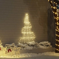 Led Ziemassvētku Koks Su 112 Led Silti Balts 511 Cm Metāla Vidaxl