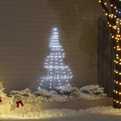 Led Ziemassvētku Koks Su 112 Led Vēsi Balts 511 Cm Metāla Vidaxl