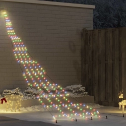 Led Ziemassvētku Koks Su 276 Led Daudzkrāsains 511 Cm Metāla Vidaxl