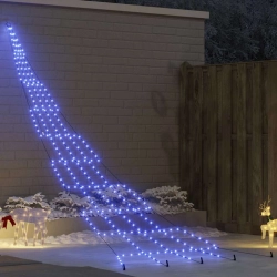 Led Ziemassvētku Koks Su 276 Led Zila 511 Cm Metāla Vidaxl