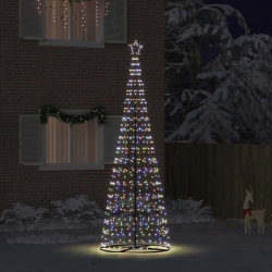 Led Ziemassvētku Koks Su 800 Led Daudzkrāsains 400 Cm Dzelzs Vidaxl