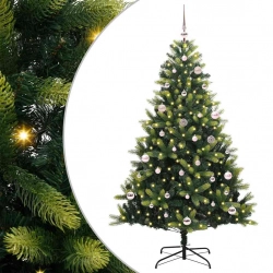 Mākslīgā Izliektā Ziemassvētku Egle Ar 150 Led Gaismām 150 Cm Vidaxl
