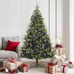Mākslīgā Saliekamā Ziemassvētku Egle Ar 300 Led Gaismām 180 Cm Vidaxl