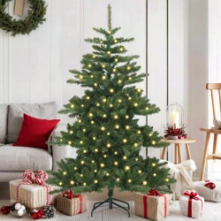 Mākslīgā Saliekamā Ziemassvētku Egle Su 150 Led Zaļa 150 Cm Pvc Vidaxl