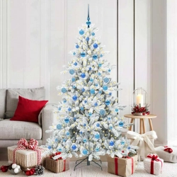 Mākslīgā Saliekamā Ziemassvētku Egle Su 300 Led 180 Cm Pvc Vidaxl