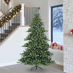 Mākslīgā Saliekamā Ziemassvētku Egle With Leds 240Cm Pvc Vidaxl