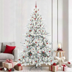 Mākslīgā Saliekamā Ziemassvētku Egle With Leds 240Cm Pvc Vidaxl