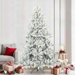 Mākslīgā Saliekamā Ziemassvētku Egle With Leds 240Cm Pvc Vidaxl