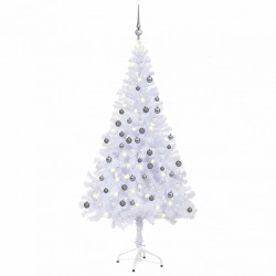 Mākslīgā Ziemassvētku Egle Ar Rotājumiem, 150 Cm, 380 Zari Vidaxl