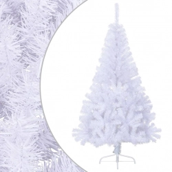 Mākslīgā Ziemassvētku Egle Ar Statīvu, Balta, 120 Cm, Pvc Vidaxl