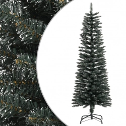 Mākslīgā Ziemassvētku Egle Ar Statīvu, Šaura, 120 Cm, Zaļa, Pvc Vidaxl
