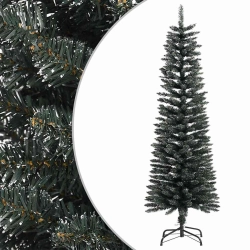 Mākslīgā Ziemassvētku Egle Ar Statīvu, Šaura, 150 Cm, Zaļa, Pvc Vidaxl