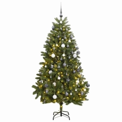 Mākslīgā Ziemassvētku Egle, Bumbiņu Komplekts, 300 Cm, 300 Led Vidaxl