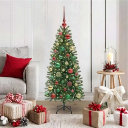 Mākslīgā Ziemassvētku Eglīte Su 150 Led Zaļa 120 Cm Pe Un Pvc Vidaxl