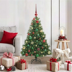 Mākslīgā Ziemassvētku Eglīte Su 150 Led Zaļa 120 Cm Pe Un Pvc Vidaxl