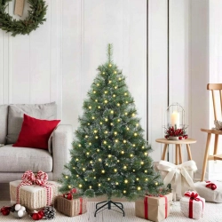Mākslīgā Ziemassvētku Eglīte Su 150 Led Zaļa 120 Cm Pe Un Pvc Vidaxl
