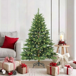 Mākslīgā Ziemassvētku Eglīte Su 150 Led Zaļa 150 Cm Pe Un Pvc Vidaxl