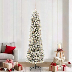 Mākslīgā Ziemassvētku Eglīte Su 300 Led Ar Statīvu Balts 210 Cm Vidaxl