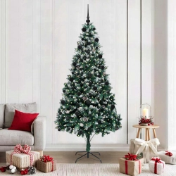 Mākslīgā Ziemassvētku Eglīte Su 300 Led Ar Statīvu Zaļa 210 Cm Vidaxl