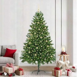 Mākslīgā Ziemassvētku Eglīte Su 300 Led Ar Statīvu Zaļa 210 Cm Vidaxl