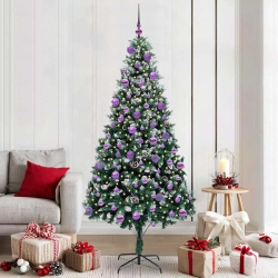 Mākslīgā Ziemassvētku Eglīte Su 300 Led Ar Statīvu Zaļa 210 Cm Vidaxl