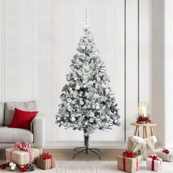 Mākslīgā Ziemassvētku Eglīte Su 300 Led Ar Statīvu Zaļa 210 Cm Vidaxl
