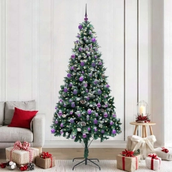 Mākslīgā Ziemassvētku Eglīte Su 300 Led Ar Statīvu Zaļa 240 Cm Vidaxl