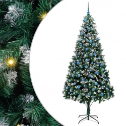 Mākslīgā Ziemassvētku Eglīte Su 300 Led Ar Statīvu Zaļa 240 Cm Vidaxl