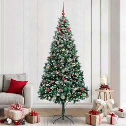 Mākslīgā Ziemassvētku Eglīte Su 300 Led Ar Statīvu Zaļa 240 Cm Vidaxl