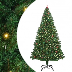 Mākslīgā Ziemassvētku Eglīte Su 300 Led Ar Statīvu Zaļa 240 Cm Vidaxl
