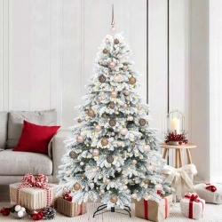 Mākslīgā Ziemassvētku Eglīte Su 300 Led Zaļa 180 Cm Pe Un Pvc Vidaxl