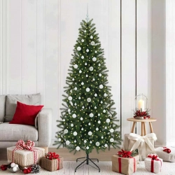 Mākslīgā Ziemassvētku Eglīte Su 300 Led Zaļa 210 Cm Pe Un Pvc Vidaxl