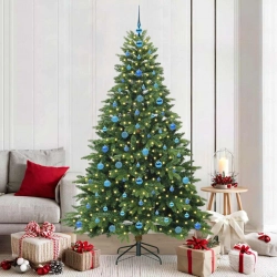 Mākslīgā Ziemassvētku Eglīte Su 300 Led Zaļa 210 Cm Pe Un Pvc Vidaxl