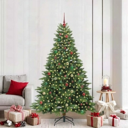 Mākslīgā Ziemassvētku Eglīte Su 300 Led Zaļa 210 Cm Pe Un Pvc Vidaxl