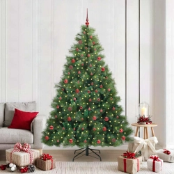 Mākslīgā Ziemassvētku Eglīte Su 300 Led Zaļa 210 Cm Pe Un Pvc Vidaxl