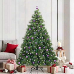 Mākslīgā Ziemassvētku Eglīte Su 300 Led Zaļa 210 Cm Pe Un Pvc Vidaxl