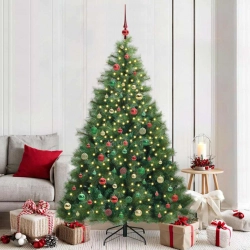 Mākslīgā Ziemassvētku Eglīte Su 300 Led Zaļa 210 Cm Pe Un Pvc Vidaxl