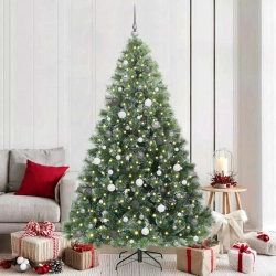 Mākslīgā Ziemassvētku Eglīte Su 300 Led Zaļa 210 Cm Pe Un Pvc Vidaxl