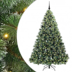 Mākslīgā Ziemassvētku Eglīte Su 300 Led Zaļa 210 Cm Pe Un Pvc Vidaxl