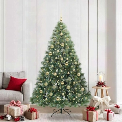Mākslīgā Ziemassvētku Eglīte Su 300 Led Zaļa 210 Cm Pe Un Pvc Vidaxl