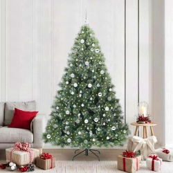 Mākslīgā Ziemassvētku Eglīte Su 300 Led Zaļa 210 Cm Pe Un Pvc Vidaxl