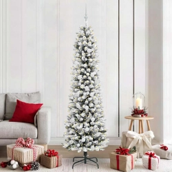 Mākslīgā Ziemassvētku Eglīte Su 300 Led Zaļš Un Balts 210 Cm Vidaxl