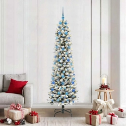 Mākslīgā Ziemassvētku Eglīte Su 300 Led Zaļš Un Balts 210 Cm Vidaxl