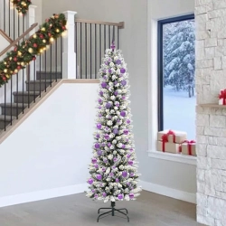 Mākslīgā Ziemassvētku Eglīte Su 300 Led Zaļš Un Balts 240 Cm Vidaxl