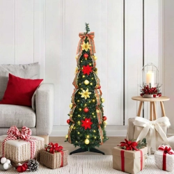 Mākslīgā Ziemassvētku Eglīte Su 50 Led Zaļa 120 Cm Pvc Vidaxl