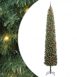 Mākslīgā Ziemassvētku Eglīte With Leds Zaļa 300 Cm Pvc Vidaxl