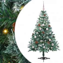 Mākslīgā Ziemassvētku Eglīte Zaļa 150 Cm Pvc Un Tērauds Vidaxl