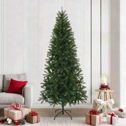 Mākslīgā Ziemassvētku Eglīte Zaļa 240 Cm Pvc, Pe Un Tērauds Vidaxl